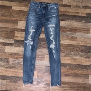 super high rise american eagle jegging